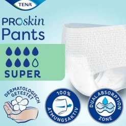 Tena Pants Super XL Einweghosen bei Inkontinenz, 12 St> Windeln & Pants