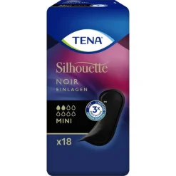 Tena ® Silhouette NOIR Mini Einlagen bei Inkontinenz, 18 St> Ein- & Vorlagen