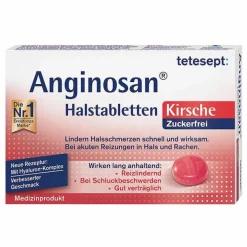Tetesept Anginosan Halstabletten zuckerfrei Kirsch, 20 St> Halsschmerztabletten