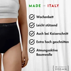 The Support Panty Wochenbett Unterhose XXL schwarz, 1 St