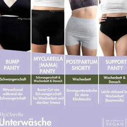 The Support Panty Wochenbett Unterhose L schwarz, 1 St