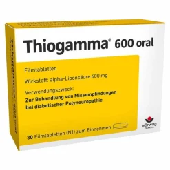 Thiogamma ® 600 oral Filmtabletten, 30 St> Medikamente|Alpha Liponsäure