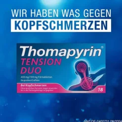 Thomapyrin TENSION DUO 400 mg / 100 mg Filmtabletten, 18 St