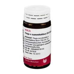 Thuja E SUMMIT. D 3 Globuli, 20 g> Haut