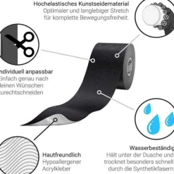 True Tape Truetape Athlete Edition Pro schwarz, 1 St> Kinesio Tape