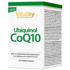 Ubiquinol COQ10 100 mg hochdosiert Weichkapseln, 60 St