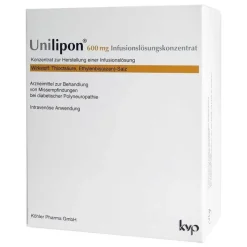Köhler Unilipon 600 mg Infusionslösungskonzentrat, 1X20 St> Alpha Liponsäure