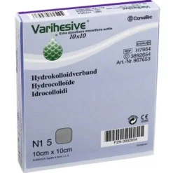 Varihesive extra dünn 10x10 cm Hkv hydroaktiv, 5 St