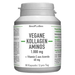 Vegane Kollagen Aminos 1 g mit Vit C aus Acerola Hkp, 90 St