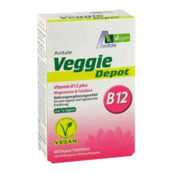 Avitale Veggie Depot Vitamin B12 + Magnesium + Folsäure Tabletten , 60 St> Multivitamine