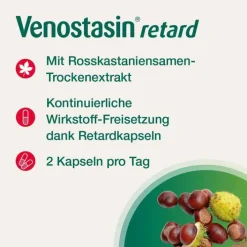 Venostasin ® retard Kapseln mit Rosskastaniensamen-Trockenextrakt, 100 St><noscript><img width=