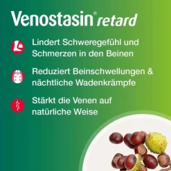 Venostasin® retard Kapseln mit Rosskastaniensamen-Trockenextrakt, 20 St