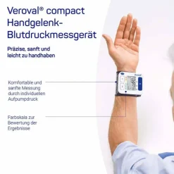 Veroval ® compact Handgelenk-Blutdruckmessgerät, 1 St><noscript><img width=
