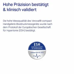 Veroval ® compact Handgelenk-Blutdruckmessgerät, 1 St><noscript><img width=