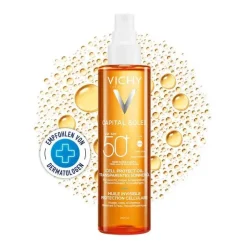 Vichy Capital Soleil Cell Protect Oil LSF 50, 200 ml> Lsf 50+|Hautbedürfnisse