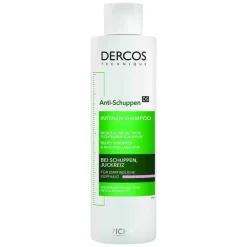 Vichy Dercos Anti-Schuppen Sensitive Pflegeshampoo bei empfindlicher Kopfhaut, 200 ml> Shampoos|Kopfhautpflege