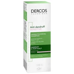 Vichy Dercos Anti-Schuppen Sensitive Pflegeshampoo bei empfindlicher Kopfhaut, 200 ml> Shampoos|Kopfhautpflege