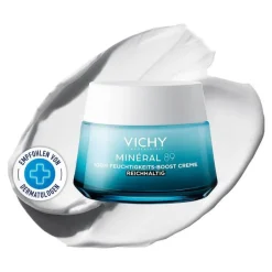 Vichy Mineral 89 100h Creme reichhaltig mit Duft, 50 ml> Trockene Haut|Hautbedürfnisse