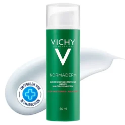 Vichy Normaderm 24h Feuchtigkeitspflege, 50 ml> Unreine Haut|Tagespflege