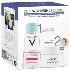 Vichy Nutrilogie 1 Creme für trockene Haut + PT Mizelle Coffret, 1 P> Trockene Haut