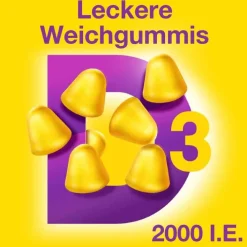 Vigantolvit 2000 I.E. Vitamin D3 Weichgummis, 60 St> Vitamin D (Colecalciferol)