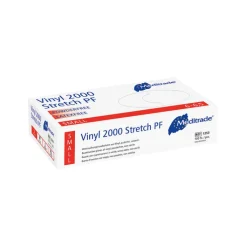 Vinyl Handschuhe Stretch puderfrei Größe L, 100 St