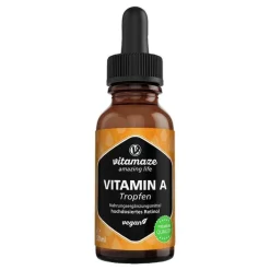 Vitamaze Vitamin A 500 µg hochdosiert vegan Tropfen, 50 ml> Vitamin A (Retinol)