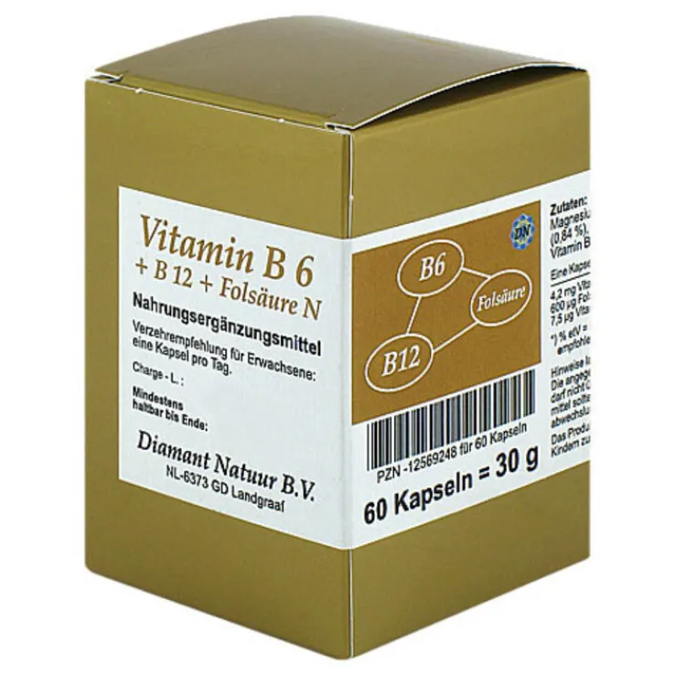 Vitamin B6 + B12 + Folsäure N Kapseln, 60 St