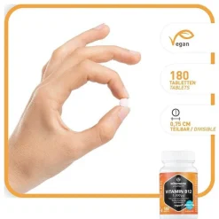 Vitamaze Vitamin B12 1.000 µg hochdosiert vegan Tabletten, 180 St> Vitamin B12 (Cobalamin)