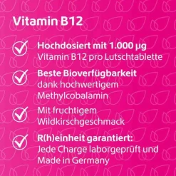 Vitamin B12 1.000 µg Lutschtabletten vegan, 120 St