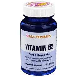 Hecht Pharma Vitamin B2 GPH Kapseln, 30 St> Vitamin B2 (Riboflavin)