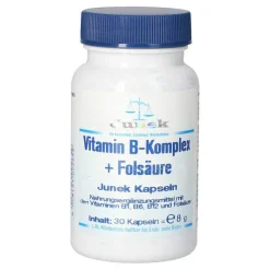 Vitamin B Komplex + Folsäure Junek Kapseln, 30 St