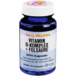 Vitamin B Komplex + Folsäure GPH Kapseln, 30 St