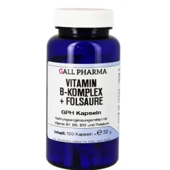 Vitamin B Komplex + Folsäure GPH Kapseln, 120 St