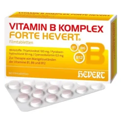 Hevert Vitamin B Komplex forte Tabletten, 60 St> Vitamin B6 (Pyridoxin)|Vitamin B12 (Cobalamin)