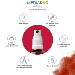 Vitamin B Komplex Mediakos Vital Spray vegan, 50 ml