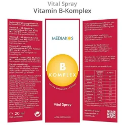 Vitamin B Komplex Mediakos Vital Spray vegan, 20 ml