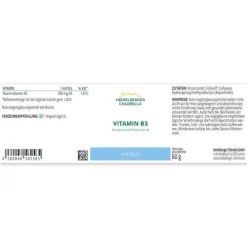 Heidelberger Chlorella Vitamin B3 Nicotinamid Kapseln, 120 St> Vitamin B3 (Niacin)