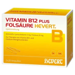 Vitamin B12 plus Folsäure Hevert, 2X20X2 ml