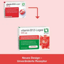 Vitamin B12-Loges 500 µg Kapseln, 60 St