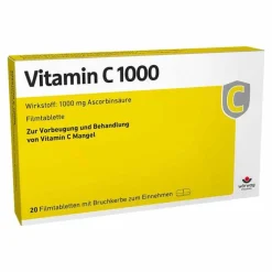Wörwag Pharma Vitamin C 1000 mg Tabletten, 20 St> Vitamin C (Ascorbinsäure)