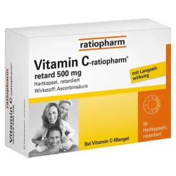 Ratiopharm Vitamin C-® retard 500 mg Kapseln, 30 St> Vitamin C (Ascorbinsäure)