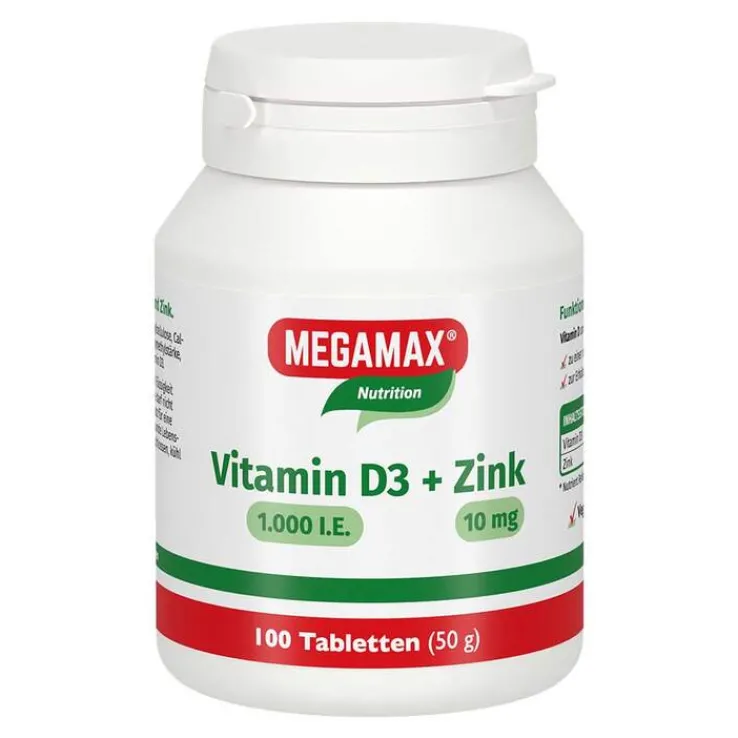 Vitamin D3 1.000 I.E. + Zink 10 mg Tabletten, 100 St