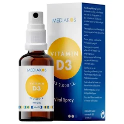 Vitamin D3 2000 I.E. Mediakos Vital Spray, 20 ml