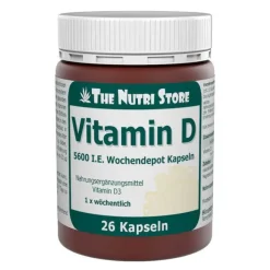 The Nutri Store Vitamin D 5.600 I.E. Wochendepot Kapseln, 26 St> Vitamin D (Colecalciferol)