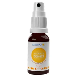 Mediakos Vitamin D3 + K2 1000 I.E. 20 µg Vital Spray, 20 ml> Vitamin K|Vitamin D (Colecalciferol)
