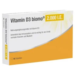 Biomo Vitamin D3 2.000 I.E. Tabletten, 60 St> Vitamin D (Colecalciferol)