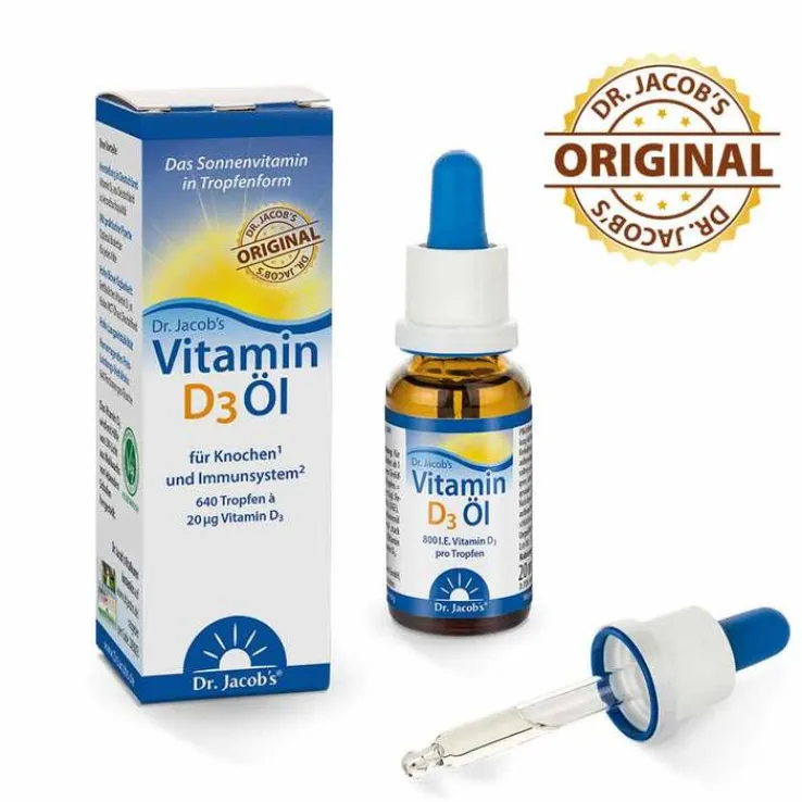 Vitamin D3 Öl Dr. Jacobs Tropfen, 20 ml