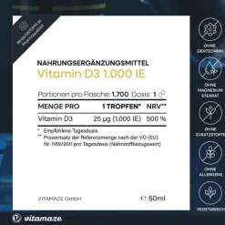 Vitamin D3 Tropfen 1.000 I.E., 50 ml