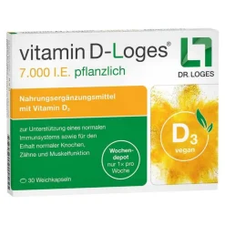Vitamin D-Loges 7.000 I.E. pflanzlich Wochendepot, 30 St